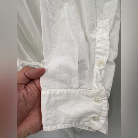 Xirena white Hope V-neck cotton dress size M (A-4) - Picture 10 of 16